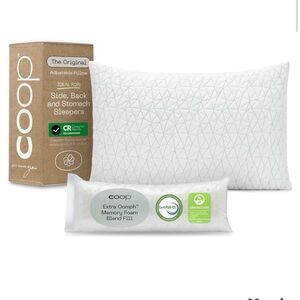 Coop Home Goods Original Adjustable Pillow, King Size NWT